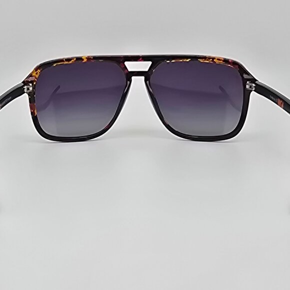 Prive Revaux The Bruce Tortoise Frame Polarized Grey Lens Aviator Sunglasses - Picture 5 of 16